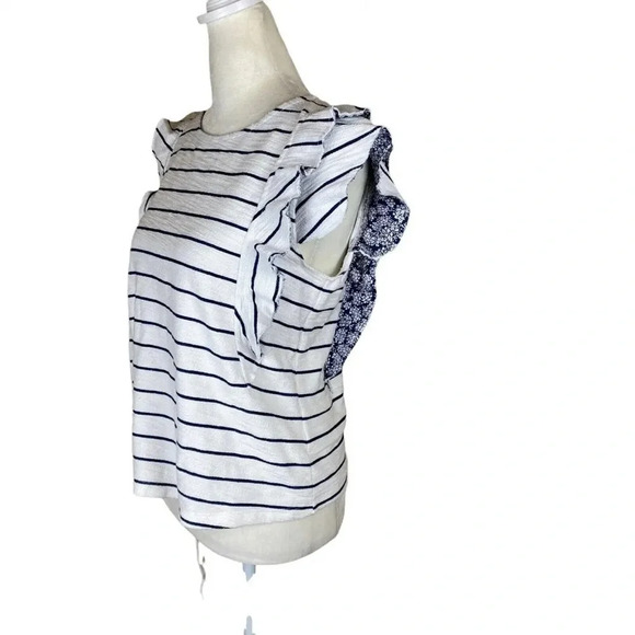 Anthropologie LIKE NEW ruffle sleeve top XS - Picture 11 of 11